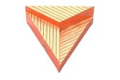 Скамейка металлическая "Оригами"